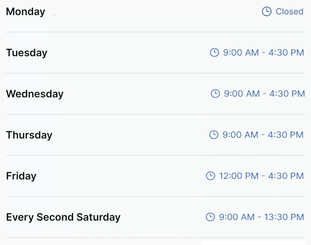 Opening-Times